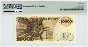 20,000 zloty 1989 - series AN - PMG 65 EPQ