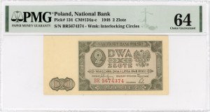 2 Gold 1948 - BR-Serie - PMG 64