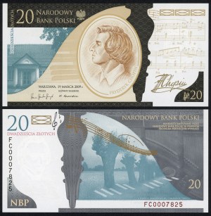 20 złotych 2009 - Fryderyk Chopin - FC0007825