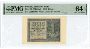 1 Gold 1941 - AB-Serie - PMG 64 EPQ