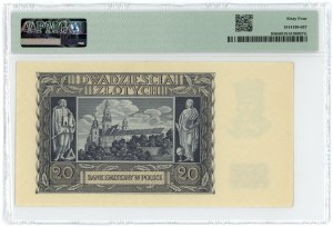 20 zloty 1940 - D series - PMG 64