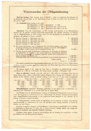 Obligacja hipoteczna (25 letnia) - Arcybiskupstwo Poznańskie (Poznań) - 1000 guldenów 01.05.1928