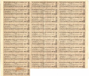 Mortgage bond (25 years) - Archbishopric of Poznan (Poznań) - 500 guilders 01.05.1928