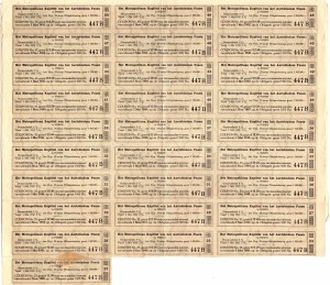 Hypotekárny záložný list (25 rokov) - Arcibiskupstvo Poznaň (Poznaň) - 500 guldenov 01.05.1928