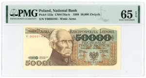 50.000 złotych 1989 - seria Y - PMG 65 EPQ (L5)