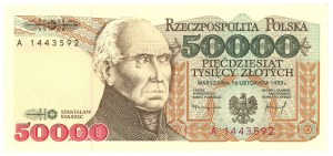 50,000 zloty 1993 - series A