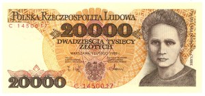 20 000 zloty 1989 - série C 1450017