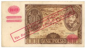 100 zloty 1934 - serie C.D. - ristampa falsa