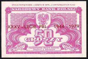 50 groszy 1944 - émission commémorative de 1979