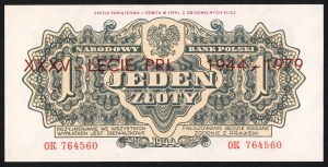 1 zloty 1944 - série OK - émission commémorative de 1979