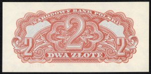 2 zloty 1944 - series Ac 111111 - commemorative issue of 1974