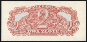 2 zloty 1944 - Serie Ac 111111 - Emissione commemorativa del 1974