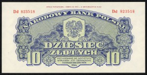 10 zlotých 1944 pamětní emise z roku 1974 - série Dd