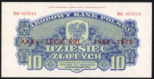 10 gold 1944 - commemorative issue of 1979 - Dd series