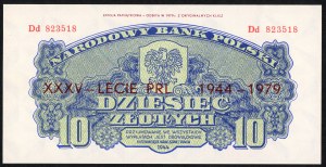 10 zloty 1944 - Émission commémorative de 1979 - Série Dd