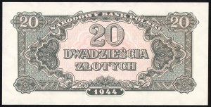 Pamätná emisia 20 zlotých 1944 z roku 1979 - séria Ak