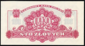 100 zloty 1944 commemorative issue of 1974 - Ax series