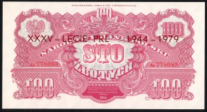 100 zloty 1944 - Émission commémorative de 1979 - Série Ax