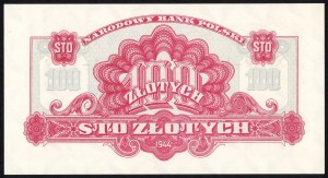 100 Zloty 1944 - Gedenkausgabe von 1979 - Serie Ax