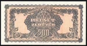 500 złotych 1944 - emisja pamiątkowa z 1979 - seria BH