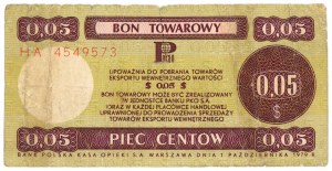PEWEX - 5 centů 1979 - série HA