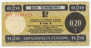 PEWEX - 20 centów 1979 - seria HN