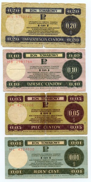 PEWEX - 1 - 20 cents 1979 - set of 4 pieces