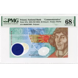 CHARITATIVE - 20 gold 2022 Nicolaus Copernicus - PMG 68 EPQ MK 0027222