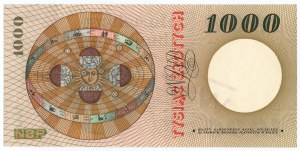 1 000 zloty 1965 - Série S - MODÈLE