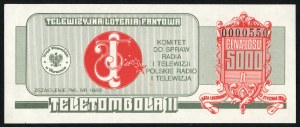 Teletombola II - destino di 5.000 oro 1991