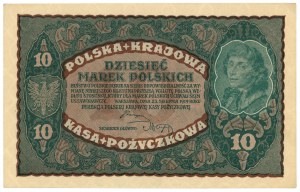 10 Polish marks 1919 - II Series AZ