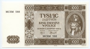 Rekonstrukcja 1000 złotych 1941 (2004) Krakowiak - MCSM 588