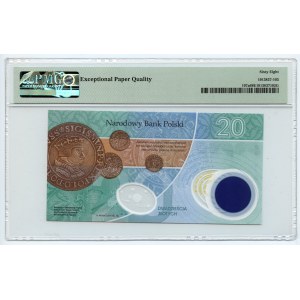 20 złotych 2022 Mikołaj Kopernik niski numer MK 0000945 - PMG 68 EPQ