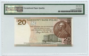 20 złotych 2011 - Maria Skłodowska Curie - seria MS niski nr 0000312 PMG 67 EPQ