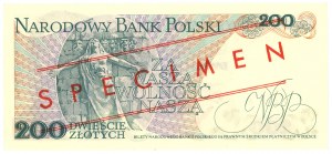 200 Zloty 1976 - Serie A 0000000 - MODELL/SPECIMEN Nr. 1464*