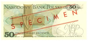 50 zloty 1975 - Series A 0000000 - No.1371 - MODEL / SPECIMEN