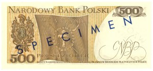 500 zlotých 1974 - Série K 0000000 - č. 1224* - MODEL / SPECIMEN