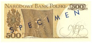 500 zloty 1974 - Series K 0000000 - No.1224* - MODEL / SPECIMEN