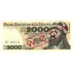 2.000 złotych 1979 - seria S 0000000 - WZÓR/ SPECIMEN No 1634*