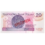 20 złotych 1994 - seria AA 0000000 - WZÓR / SPECIMEN Nr 1590