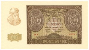 100 Zloty 1940 - Serie B - ZWZ-Fälschung