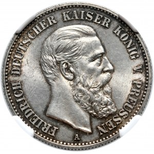 Německo, Prusko, 2 marky 1888 A, Berlín