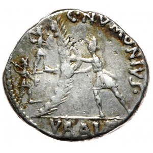 Římská republika, denár C. Numonius Vaala, Řím. STARÁ FORGERIE