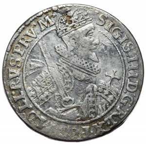 Sigismund III Vasa, ort 1621, Bydgoszcz, PRV:M, stars as punctuation on reverse side