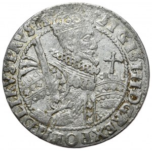 Sigismond III Vasa, ort 1622, Bydgoszcz, PRVS.M+, rare type de guillotine