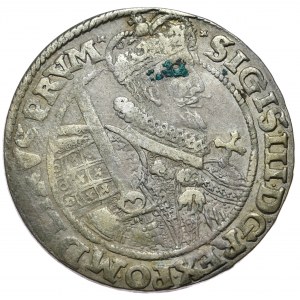 Zygmunt III Waza, ort 1622, Bydgoszcz, PRV.M+ z błędem REX.PO, szeroka korona