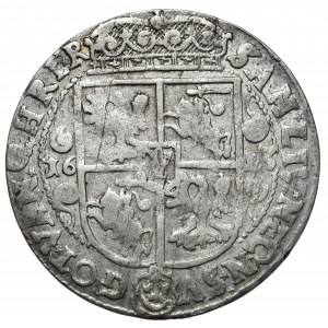 Zikmund III Vasa, ort 1623, Bydgoszcz, PRV:M+, hvězdy jako interpunkční znaménko na rubové straně