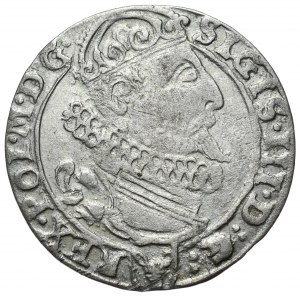 Sigismond III Vasa, six pence 1626, Cracovie, erreur MDG au lieu de MDL