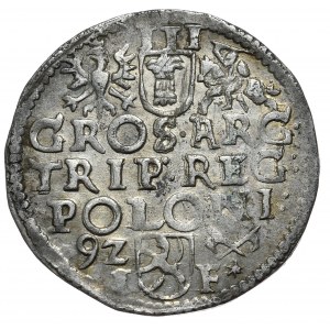 Sigismund III Vasa, trojak 1592, Poznań