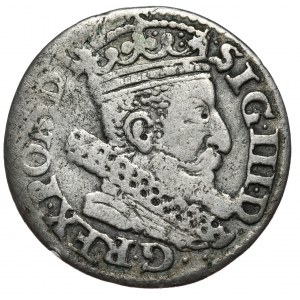 Sigismondo III Vasa, trojak 1606, Cracovia, rara annata.